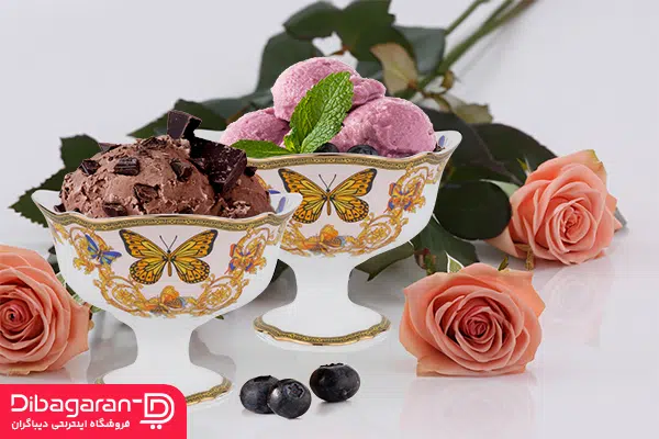 بستنی خوری پایه دار چینی