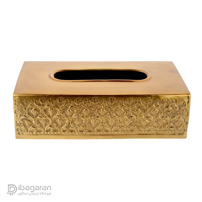 جعبه دستمال کاغذی برنجی ریما کد R-98713