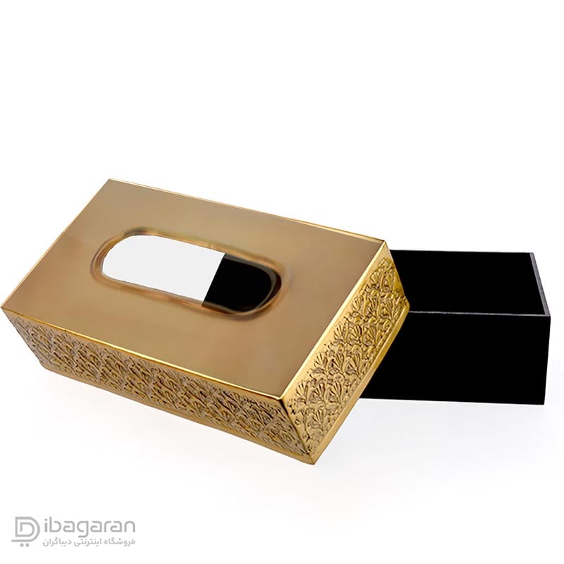 جعبه دستمال کاغذی برنجی ریما کد R-98713