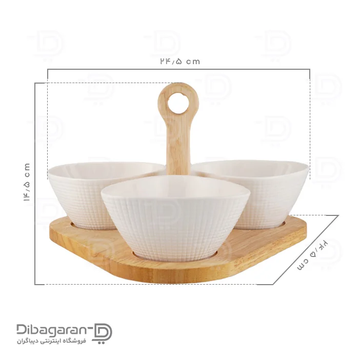 اردو خوری 3 عددی چوب چینی ریور کد 2720D