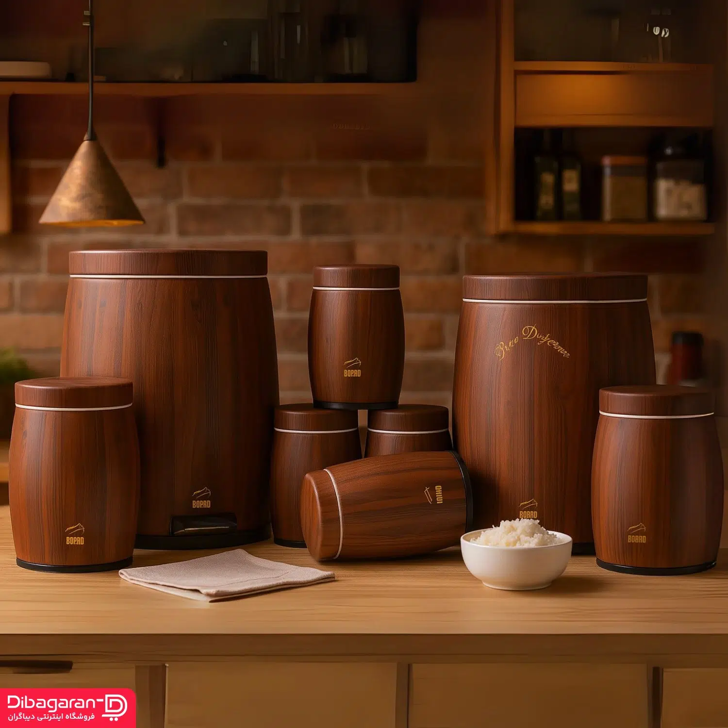 سرویس آشپزخانه 8 پارچه خمره ای بهاز کالا کد dk07210 - Image 3