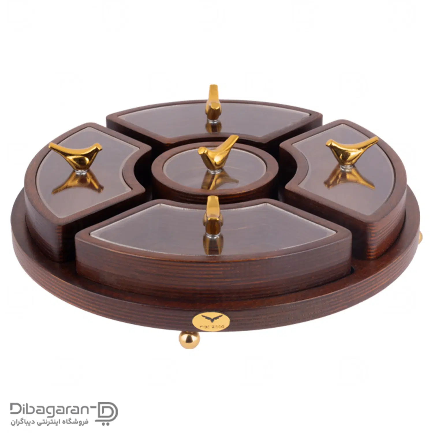 اردو خوری چوبی ایندو وود مدل گرد کد 9940/5