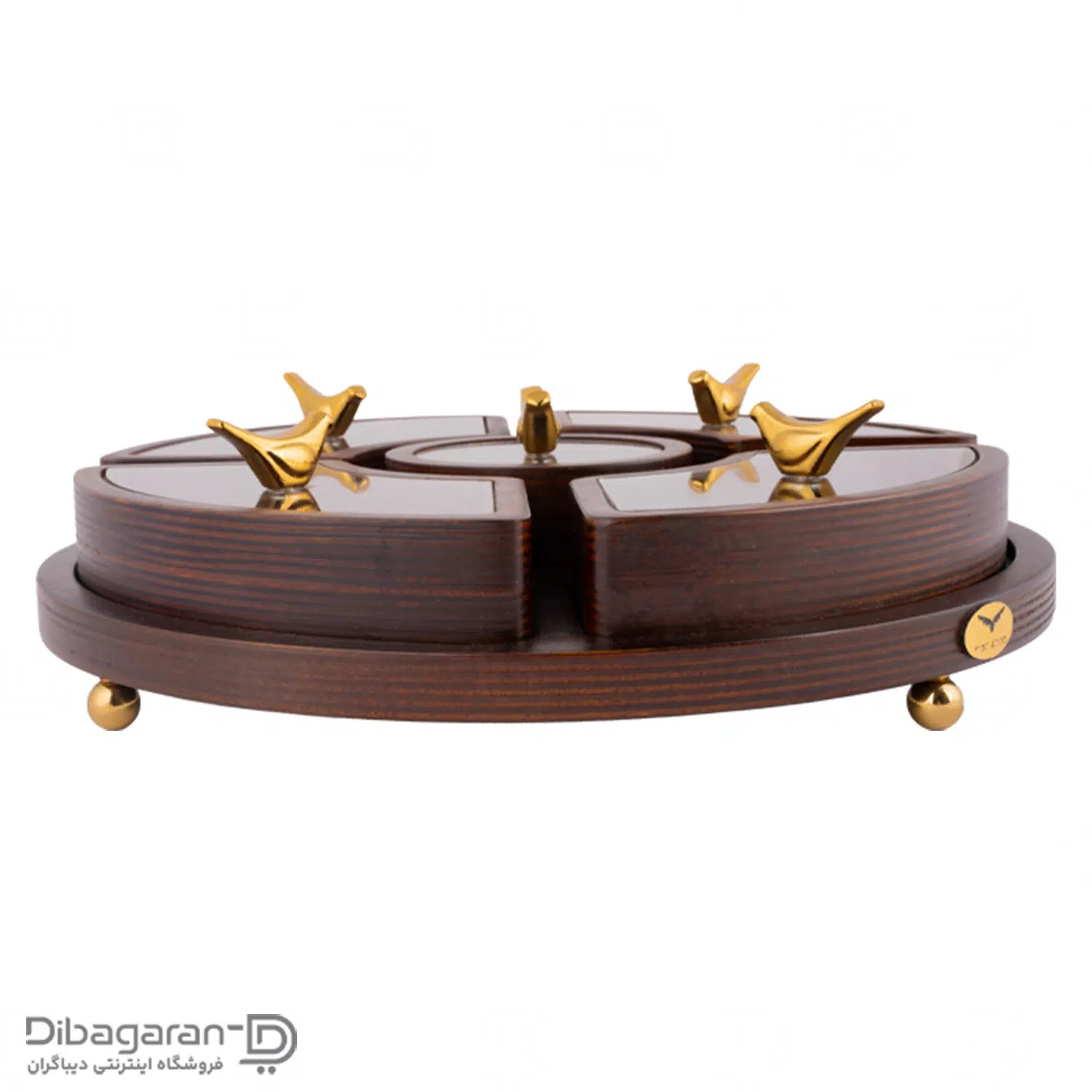 اردو خوری چوبی ایندو وود مدل گرد کد 9940/5 - Image 4