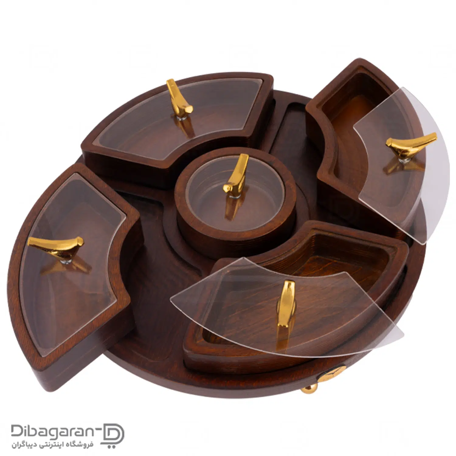 اردو خوری چوبی ایندو وود مدل گرد کد 9940/5 - Image 5