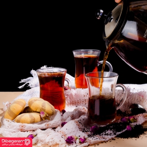 استکان کمر باریک دسته دار پاشاباغچه مدل کی اف کد 55411