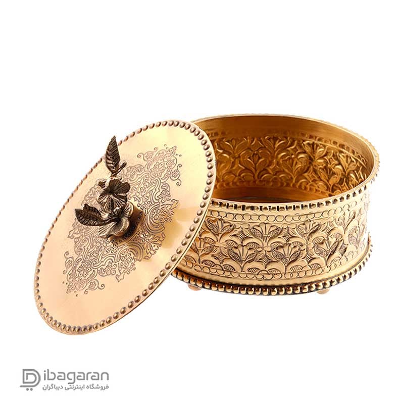 شکلات خوری برنجی درب دار ریما کد R-98723 - Image 3