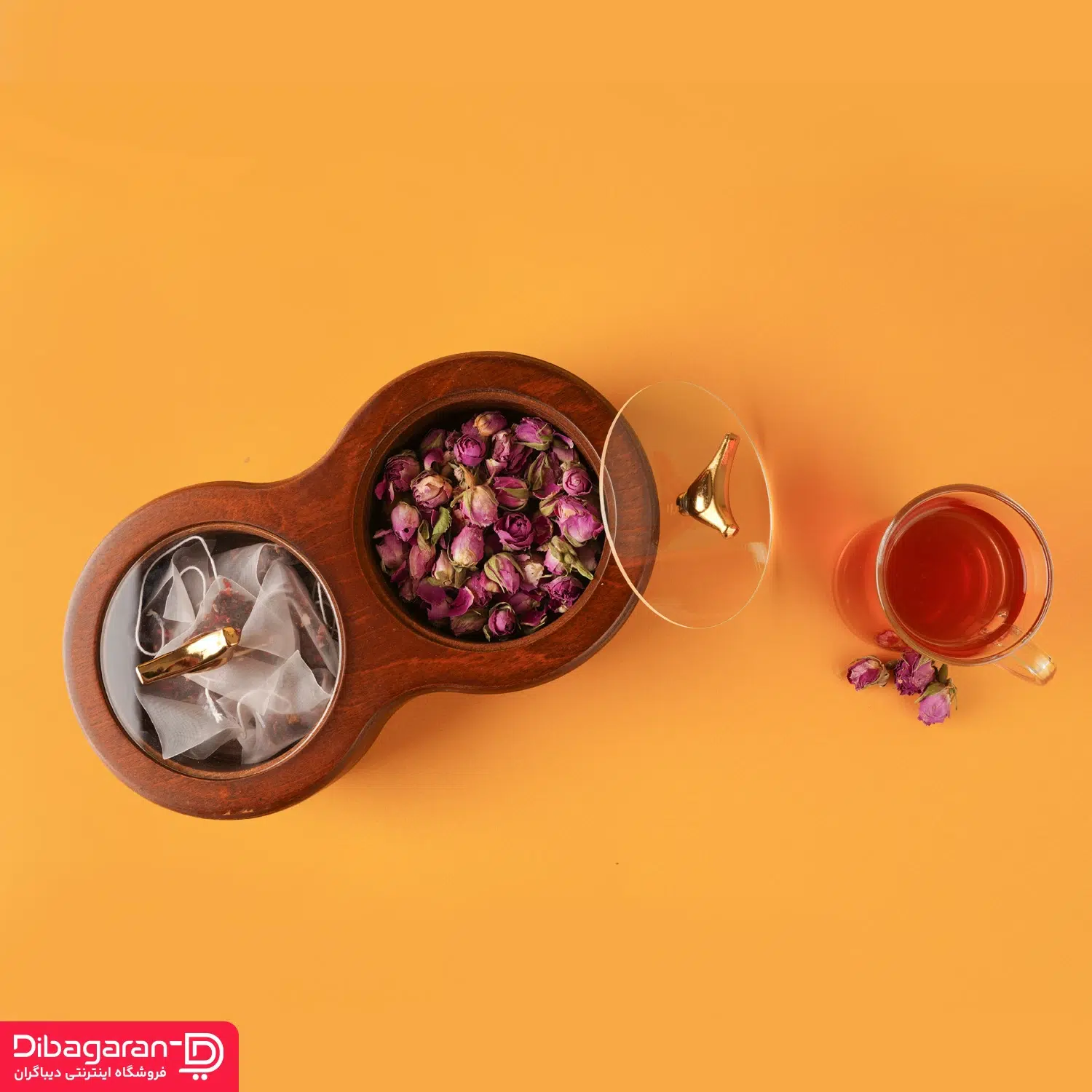 اردو خوری چوبی ایندو وود مدل دو خانه کد 9920/2 - Image 3