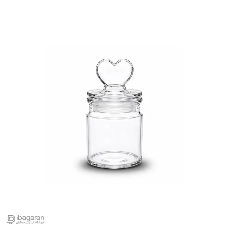 بانکه شیشه ای زعفران درب قلبی - Image 3