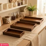 سینی چوبی پذیرایی ایندوود با طراحی دالبری