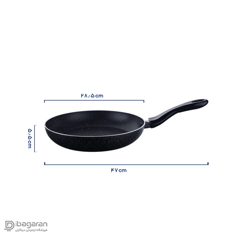 سه تابه گرانیتی مشکی ریور مدل 3851B - Image 4
