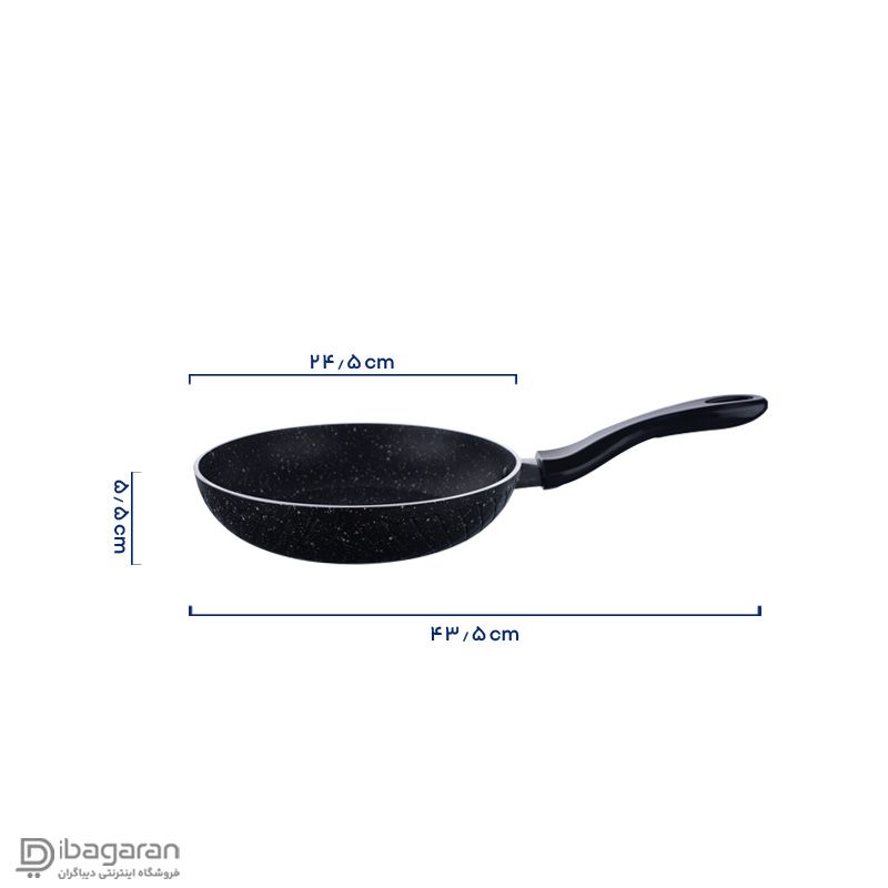 سه تابه گرانیتی مشکی ریور مدل 3851B - Image 3