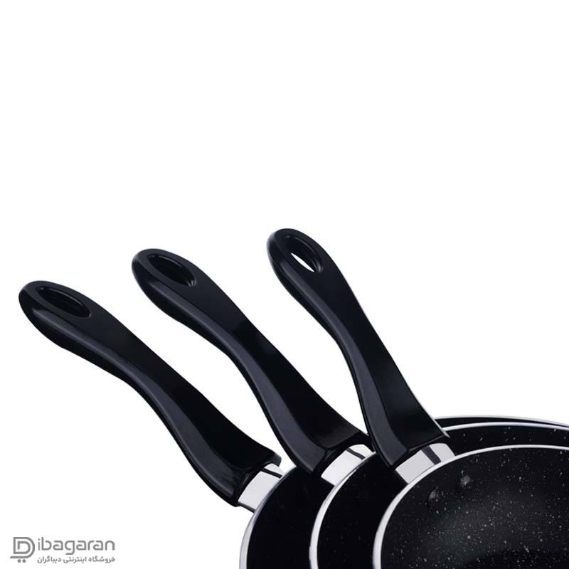 سه تابه گرانیتی مشکی ریور مدل 3851B - Image 6