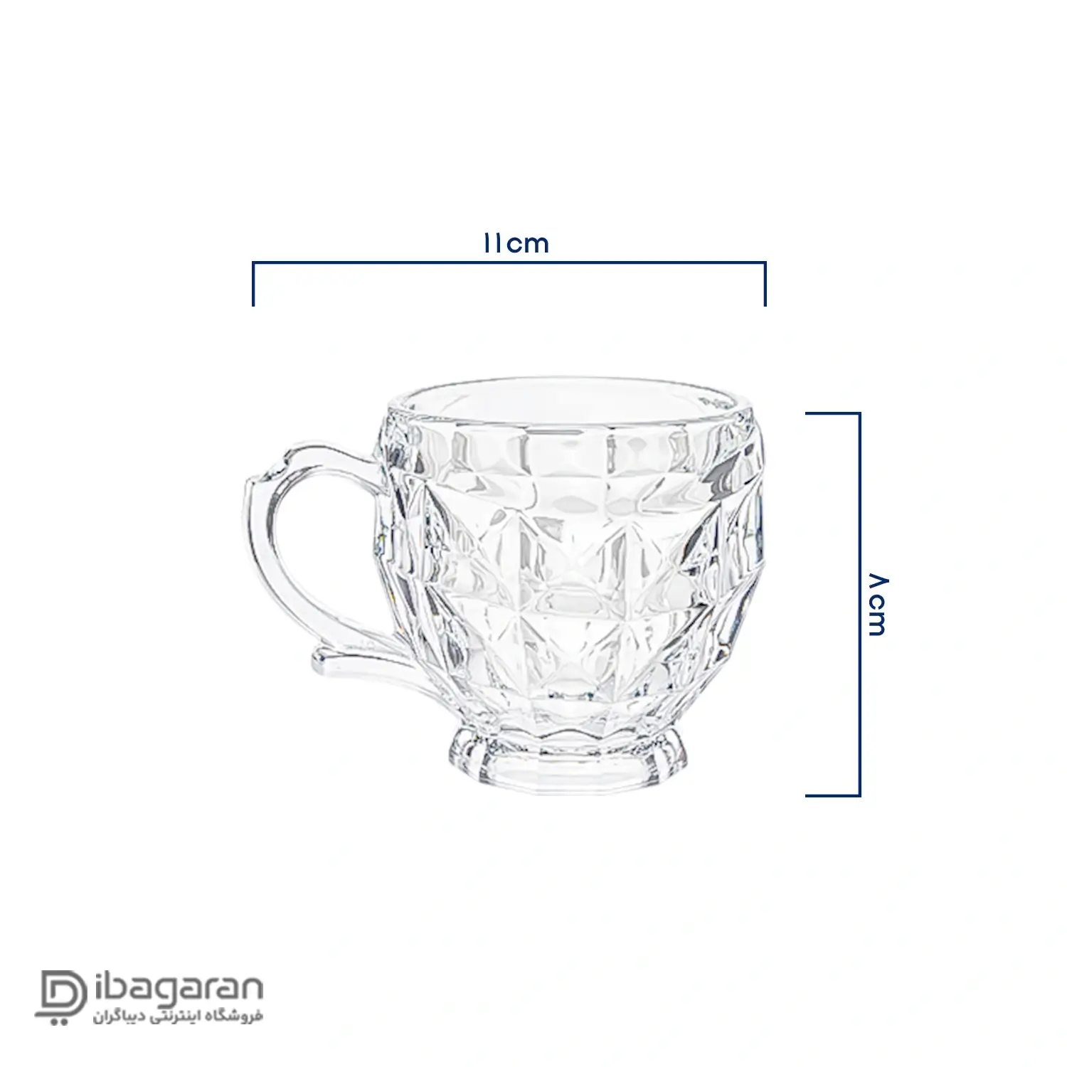 فنجان بلور پیرلس مدل آکوامارین مدل 00400W - Image 2