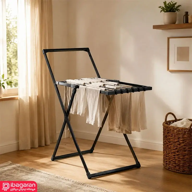 بند رخت آلمینیومی مشکی ریور مدل 3792 - Image 7