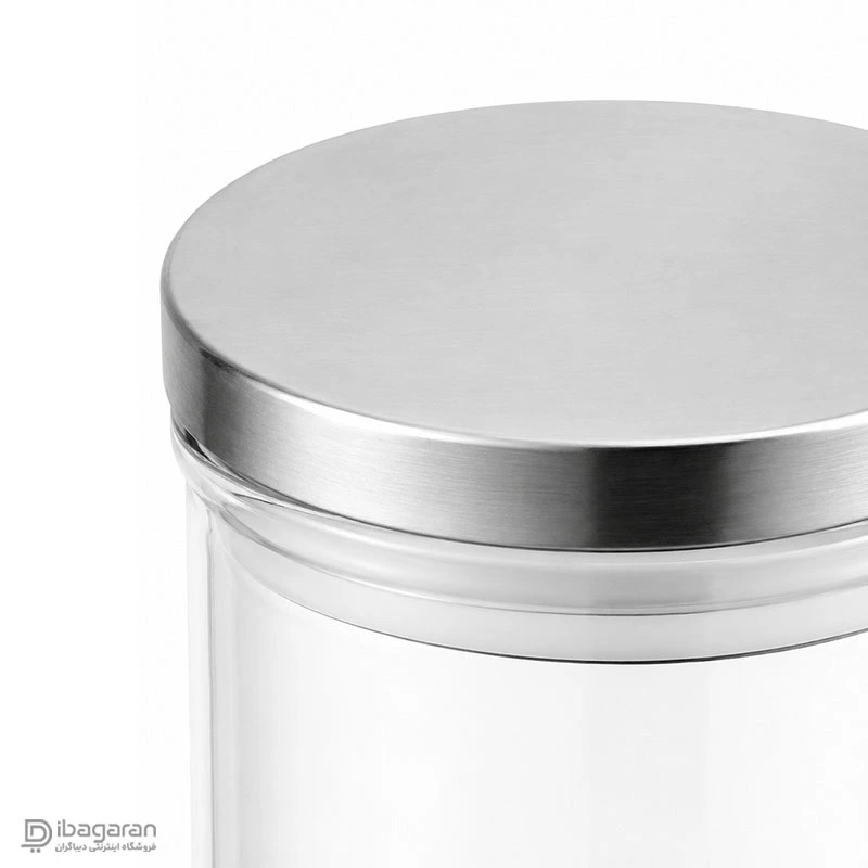 بانکه شیشه ای درب استیل ریور - Image 4