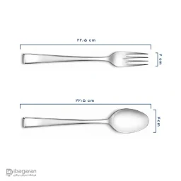 سرویس 12 پارچه قاشق و چنگال استیل ریور مدل 8348