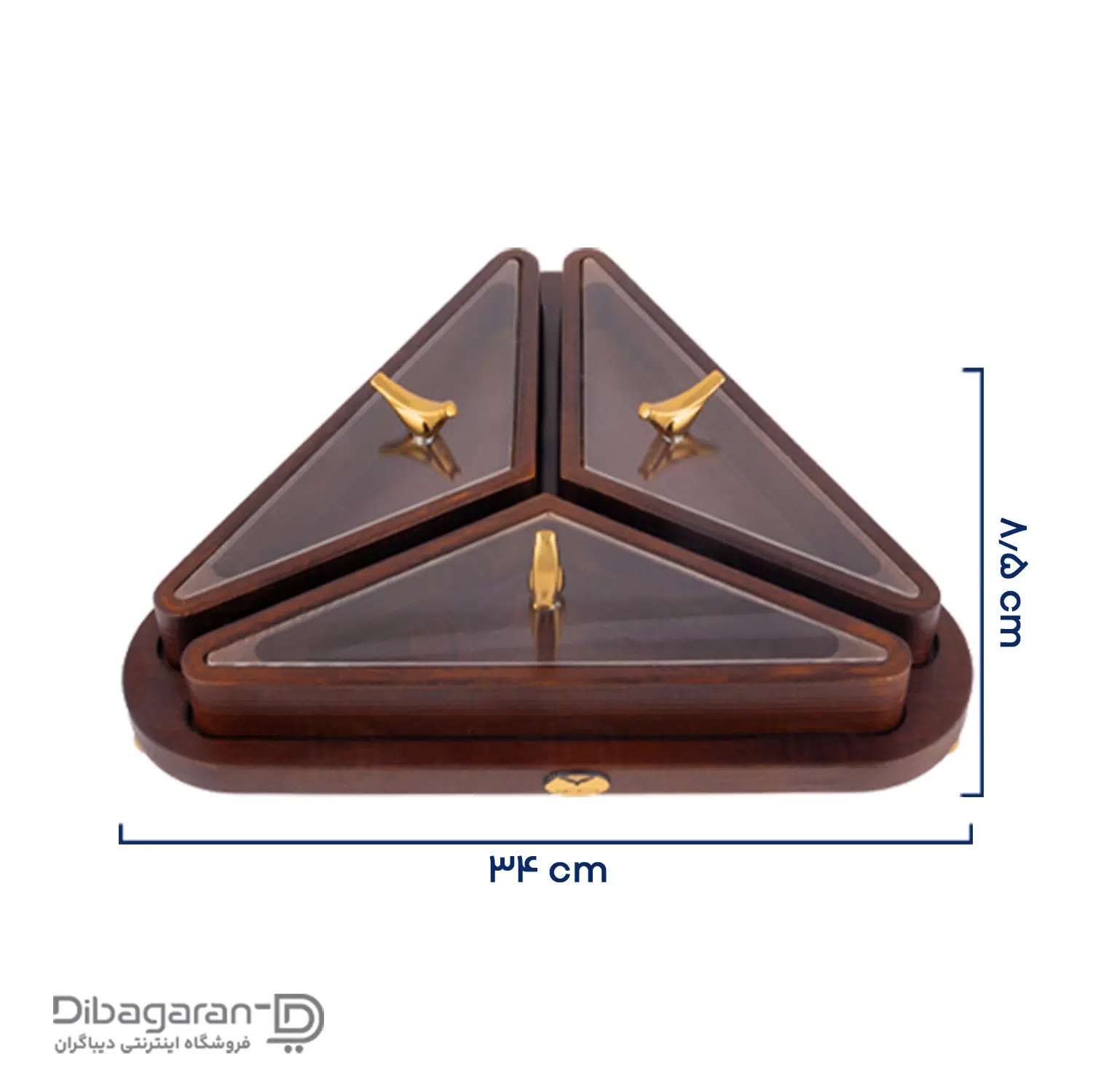 اردو خوری چوبی ایندو وود مدل مثلثی سه خانه کد 9940/33 - Image 4