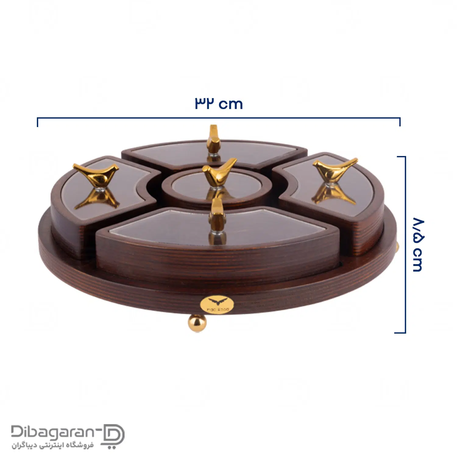اردو خوری چوبی ایندو وود مدل گرد کد 9940/5 - Image 6