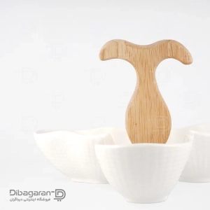 اردو خوری 3 تکه بیضی چوب چینی ریور کد 2723