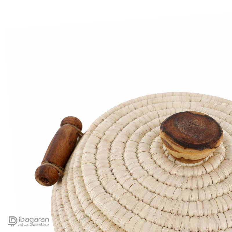 جای برنج حصیری دسته چوبی 3 کیلویی - Image 3