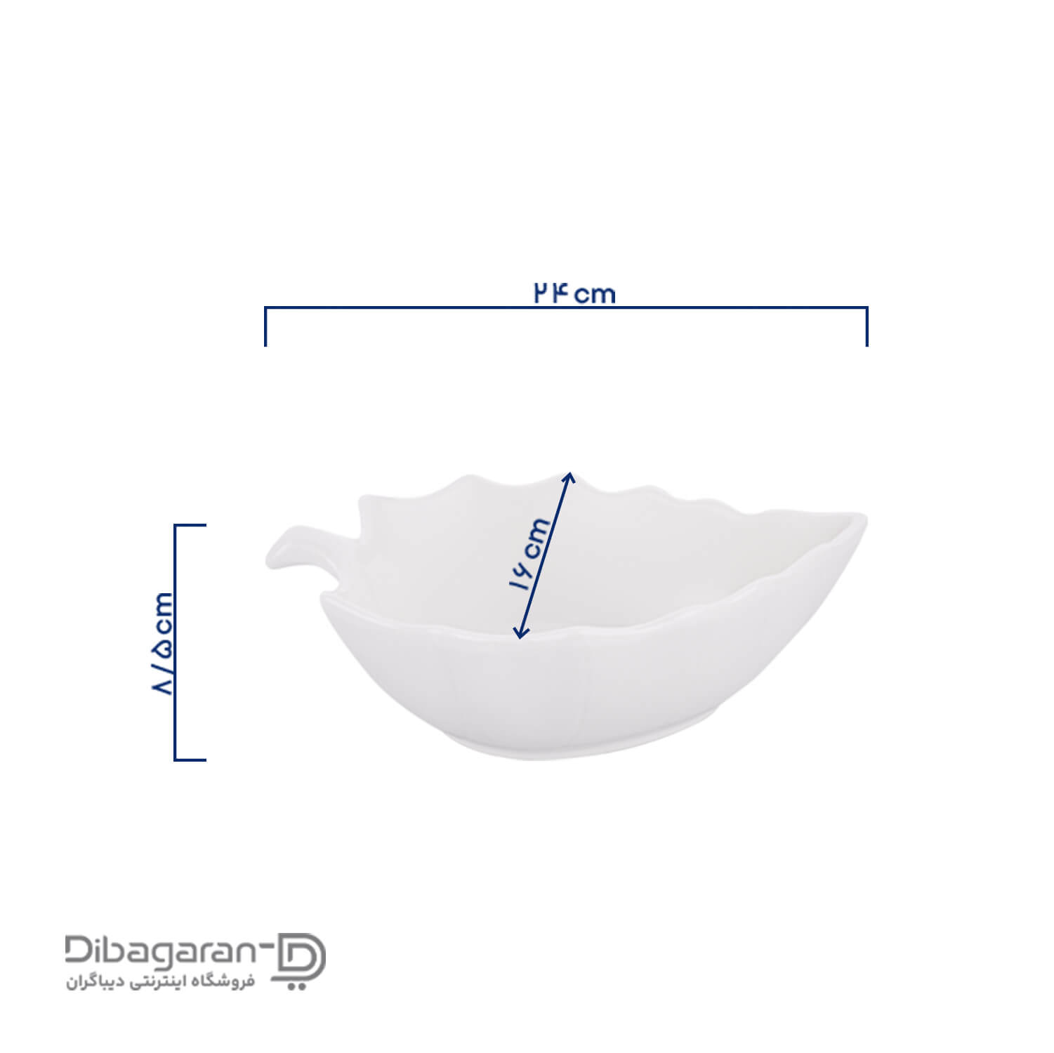 ظرف سالاد خوری گلدکیش مدل برگ - Image 3