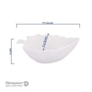 ظرف سالاد خوری گلدکیش مدل برگ