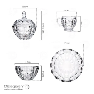 سرویس پذیرایی پیرلس مدل آکوامارین 25 پارچه کد 802900W