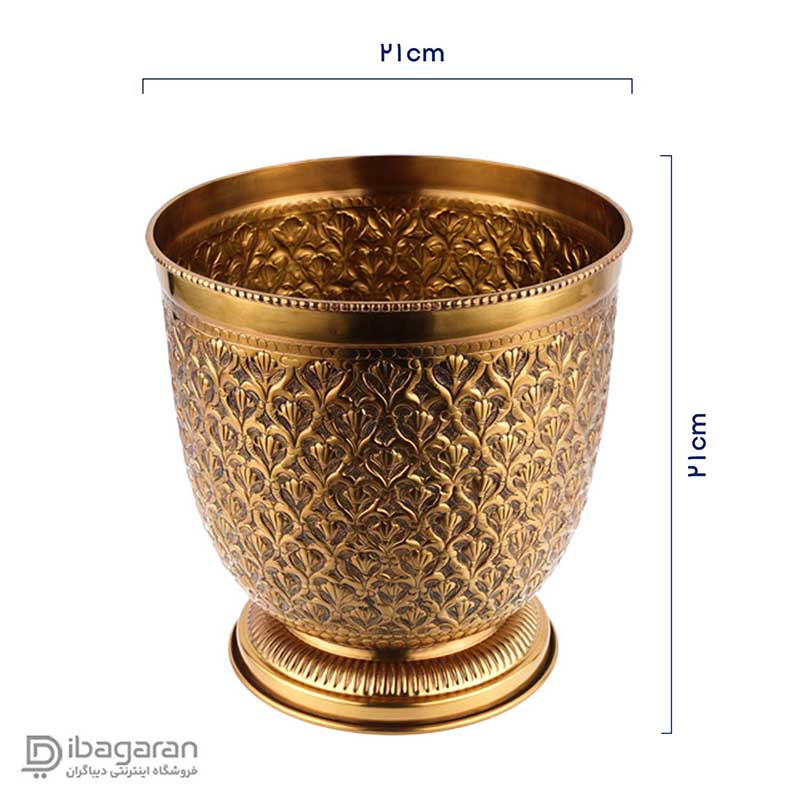 سطل زباله برنجی ریما کد R-98715 - Image 2