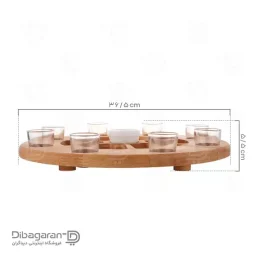 سینی سرو نوشیدنی چوبی ریور کد 5930
