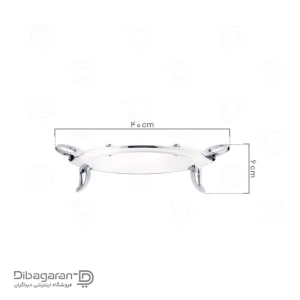 سینی استیل سافینوکس مدل حلقه نگین گرد کد 805
