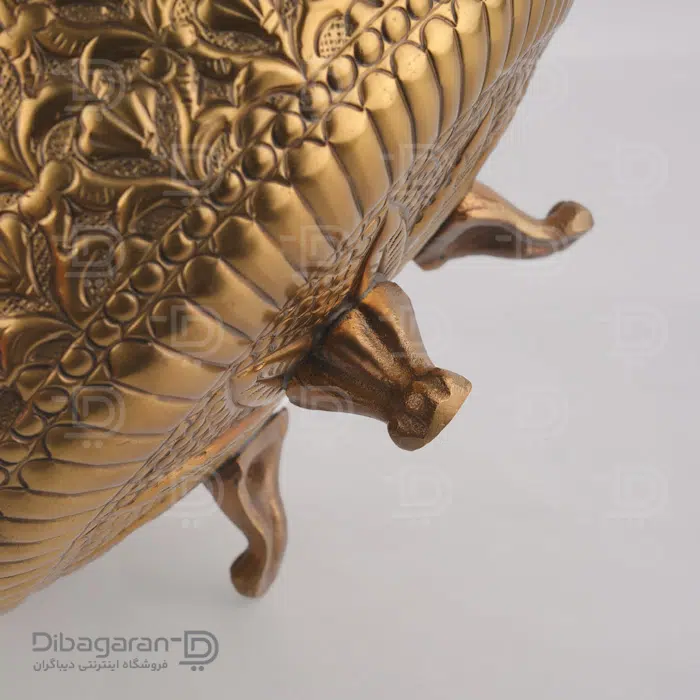 شکلات خوری گرد برنجی ریما کد R-98710 - Image 3