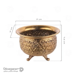 شکلات خوری گرد برنجی ریما کد R-98711