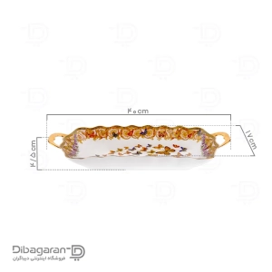ظرف رولت خوری چینی ریما طرح پروانه کد 55339