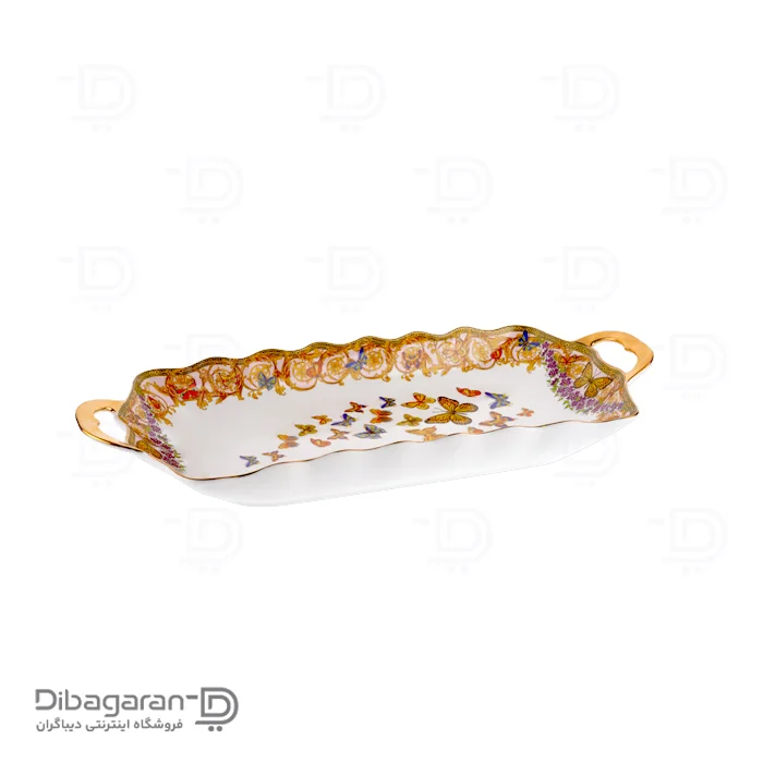 ظرف رولت خوری چینی ریما طرح پروانه کد 55316 - Image 2